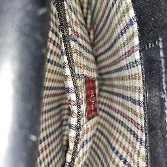 Cole Haan Black Leather Shoulder Bag With Adjustable Strap - Picture 9 of 9